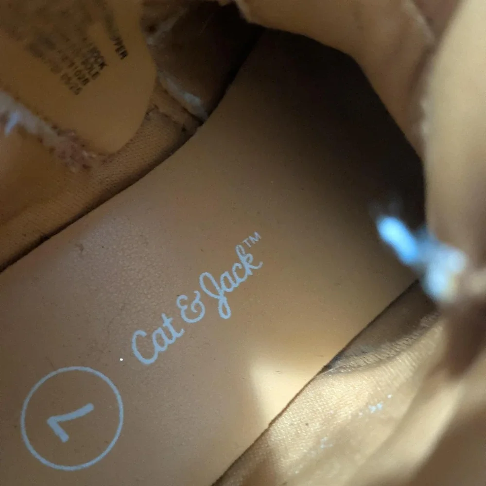 Cat & Jack tan & brown kids boots